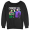 Junior's Cypress Hill Neon Portrait Logo Sweatshirt