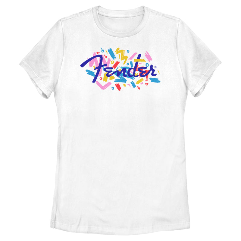 Women's Fender Retro Confetti Logo T-Shirt
