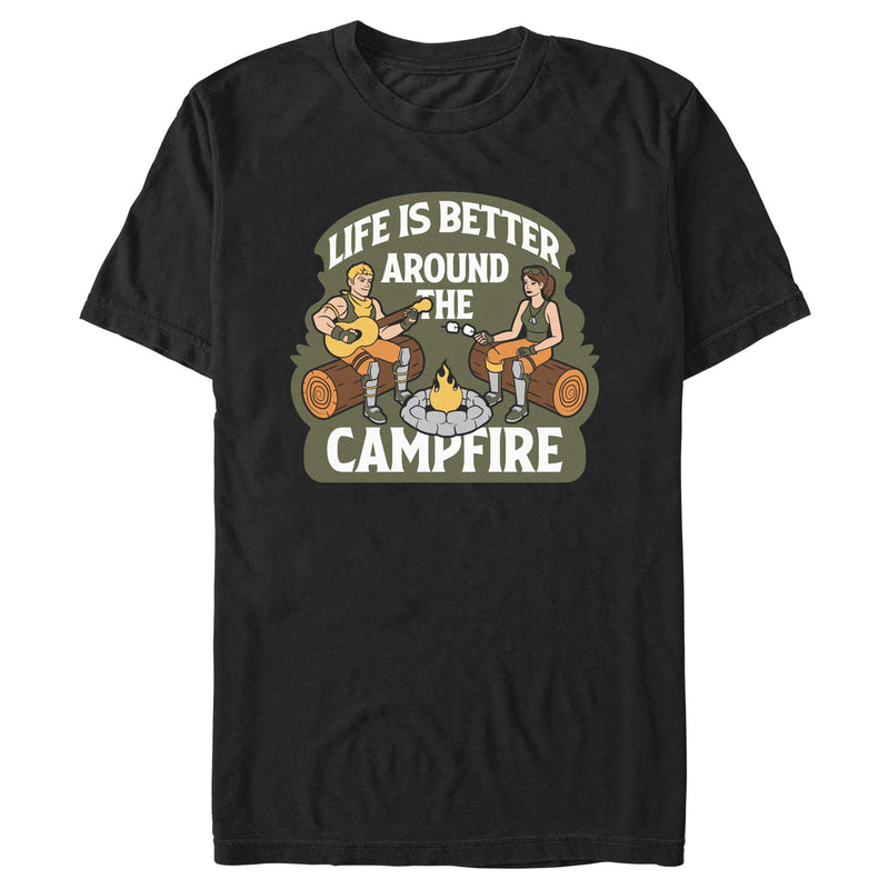 Men's Fortnite Life Is Better Around the Campfire T-Shirt