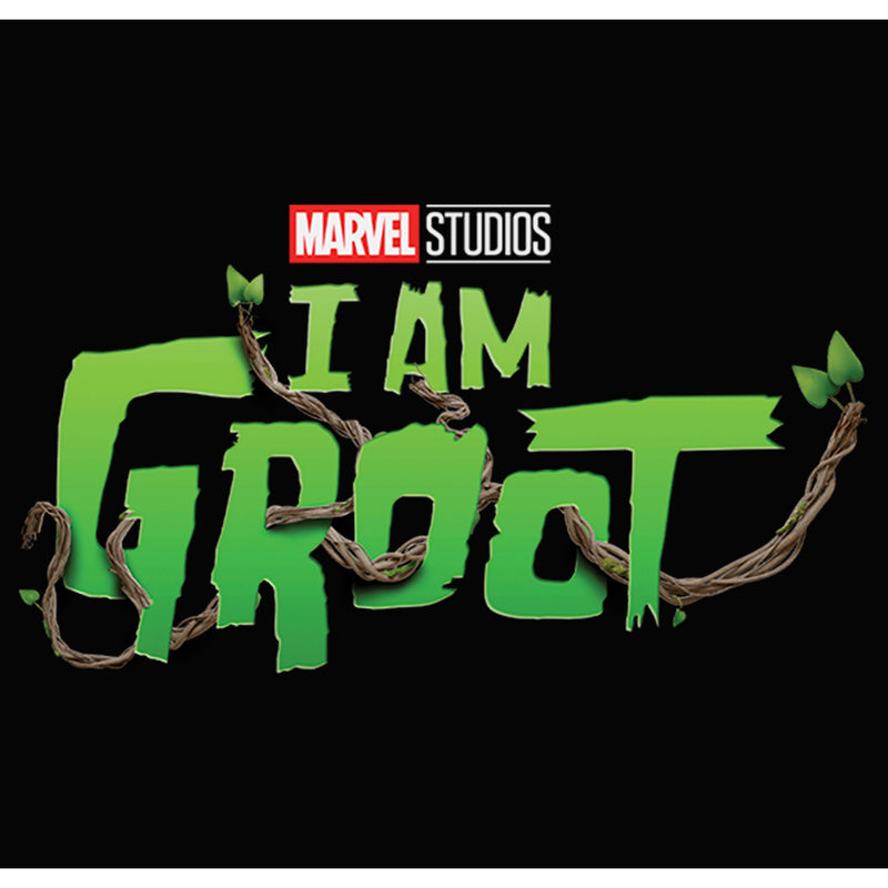 Junior's Marvel: I am Groot Nature Leaf Logo Racerback Tank Top