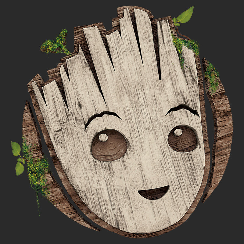 Men's Marvel: I am Groot Cute Smiling Groot Face T-Shirt