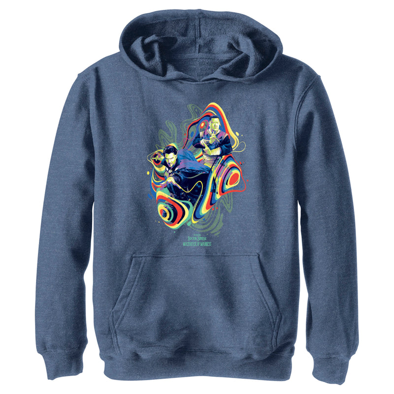 Boy's Marvel Doctor Strange in the Multiverse of Madness Groovy Magic Pull Over Hoodie