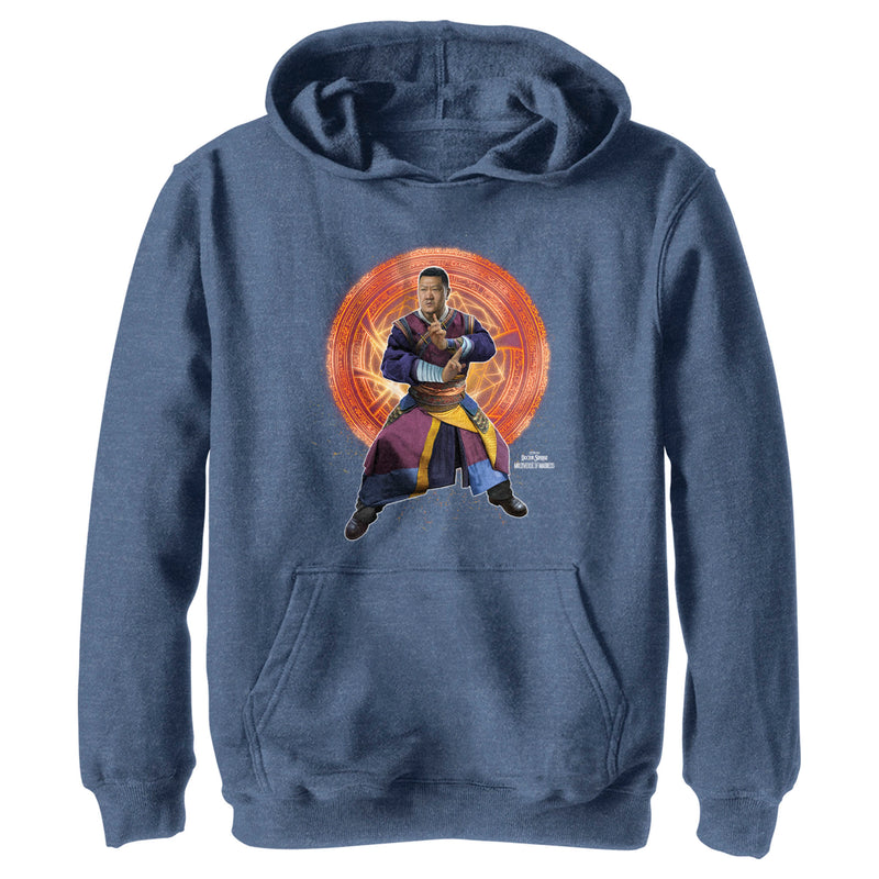 Boy's Marvel Doctor Strange in the Multiverse of Madness Wong in Action Pull Over Hoodie