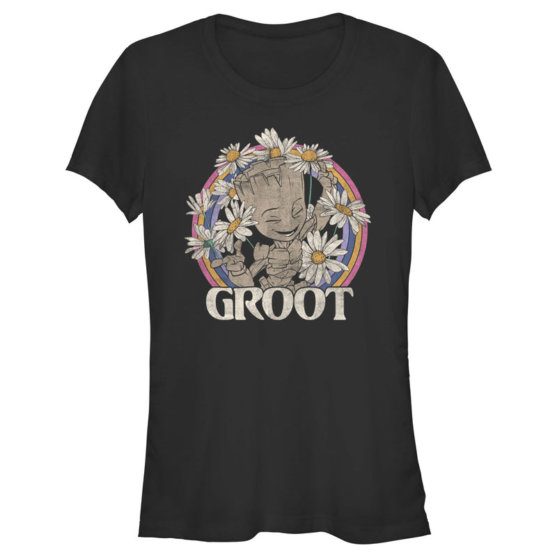 Junior's Guardians of the Galaxy Groot Springtime T-Shirt