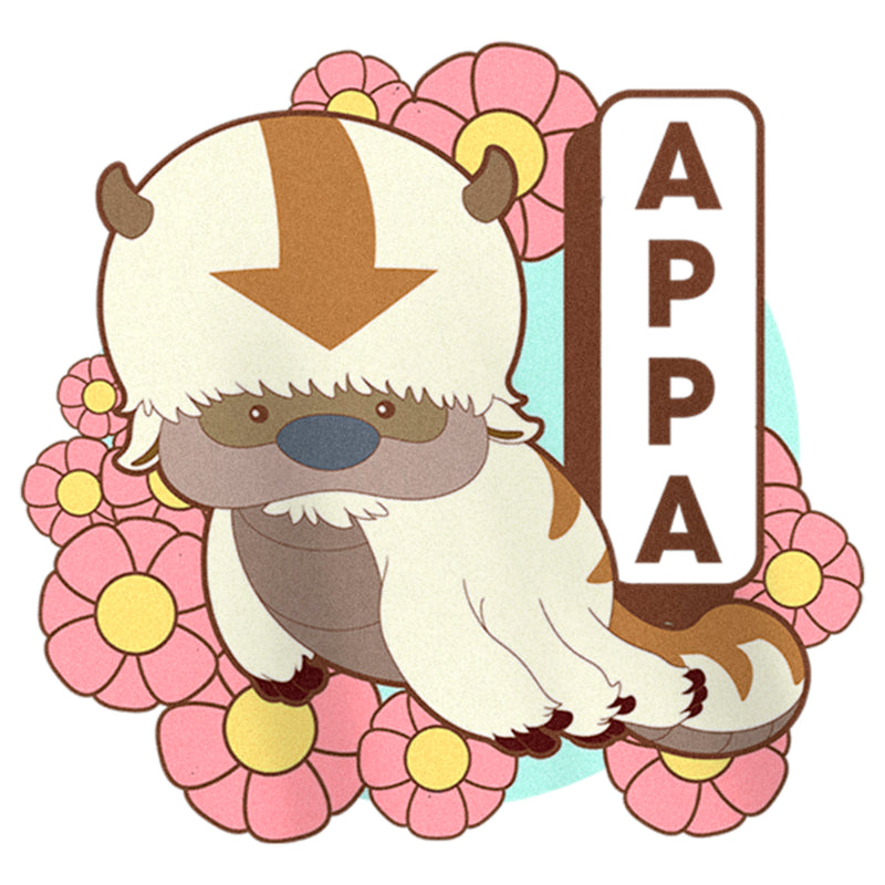 Girl's Avatar: The Last Airbender Floral Cute Appa T-Shirt