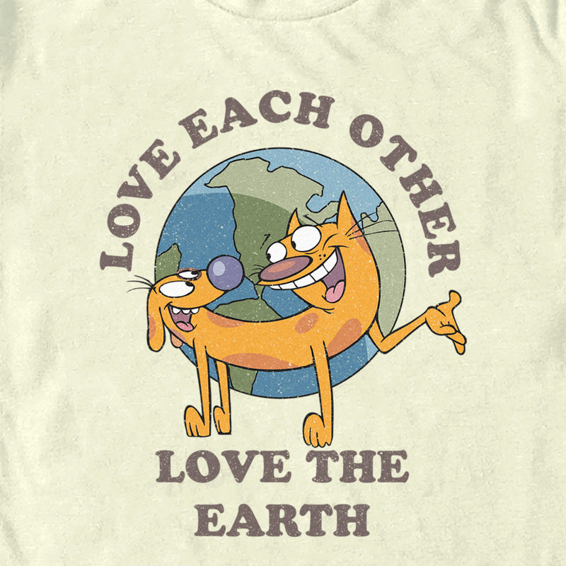Men's Catdog Love the Earth T-Shirt