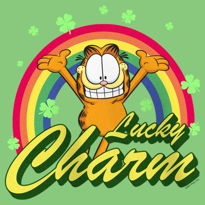 Girl's Garfield St. Patrick's Day Lucky Charm T-Shirt