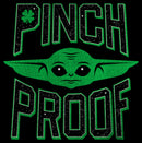 Junior's Star Wars: The Mandalorian St. Patrick's Day Grogu Pinch Proof T-Shirt