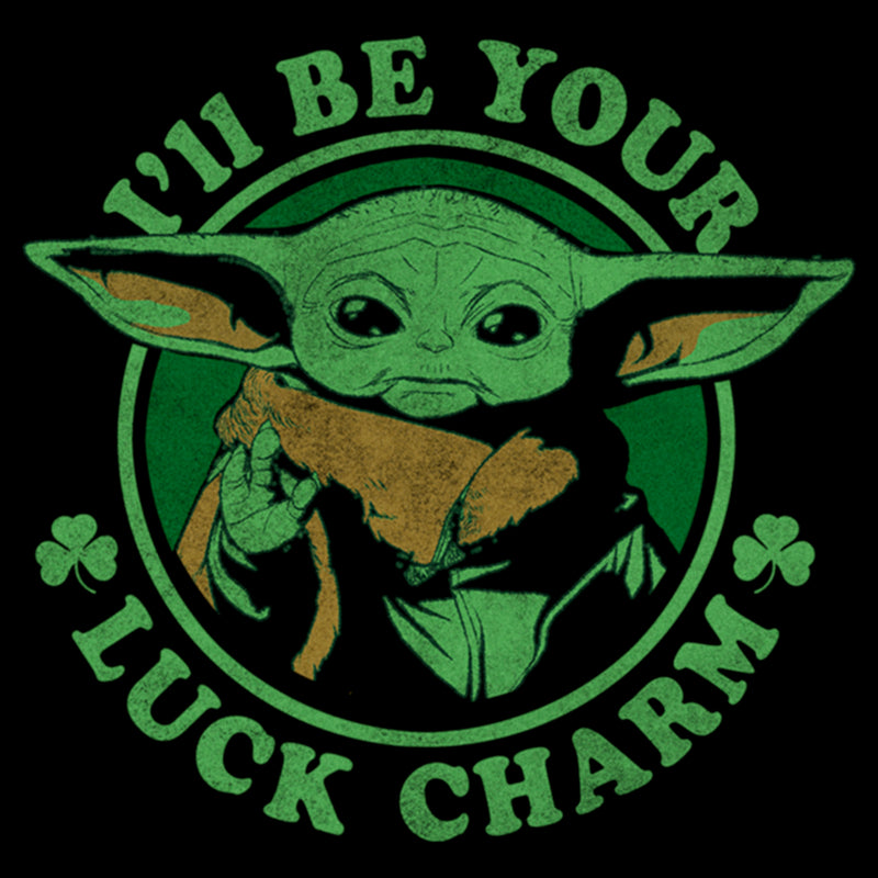 Women's Star Wars: The Mandalorian St. Patrick's Day Grogu I'll be your Lucky Charm T-Shirt