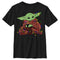 Boy's Star Wars: The Mandalorian Christmas Lights Grogu T-Shirt