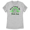 Women's Star Wars: The Mandalorian St. Patrick's Day Grogu May Luck be with You Distressed T-Shirt
