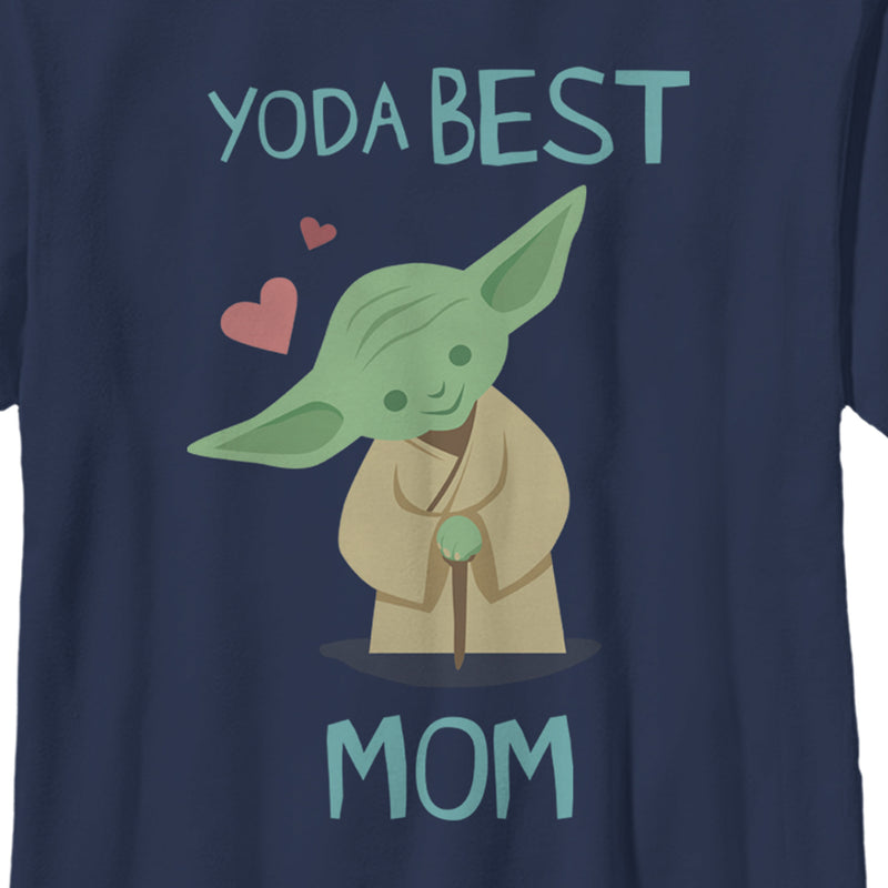Boy's Star Wars: The Empire Strikes Back Mother's Day Best Mom Yoda T-Shirt