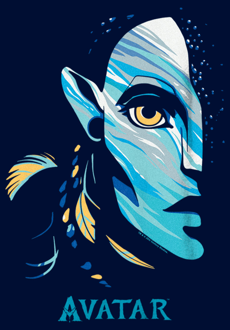 Boy's Avatar: The Way of Water Neytiri Face Logo T-Shirt