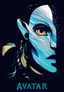 Girl's Avatar: The Way of Water Neytiri Face Logo T-Shirt
