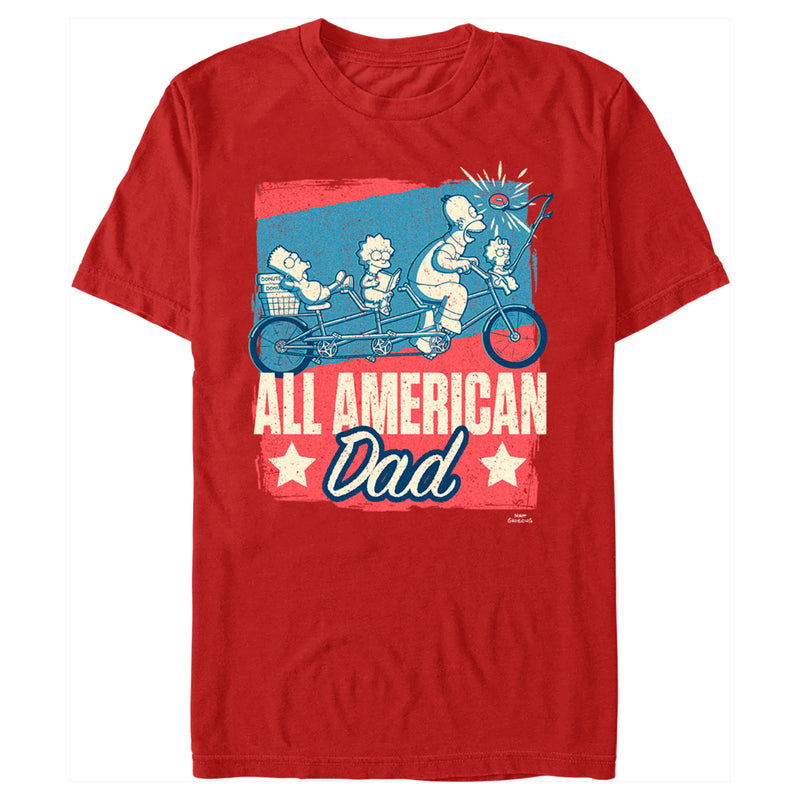 Men's The Simpsons All American Dad T-Shirt
