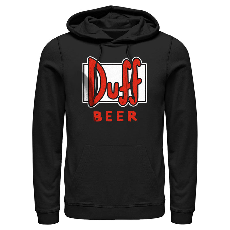 Men's The Simpsons Duff Beer Logo Pull Over Hoodie