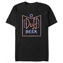 Men's The Simpsons Duff Beer Neon Sign T-Shirt