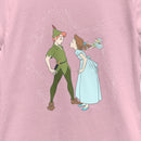 Girl's Peter Pan Valentine's Day Peter and Wendy Kiss T-Shirt