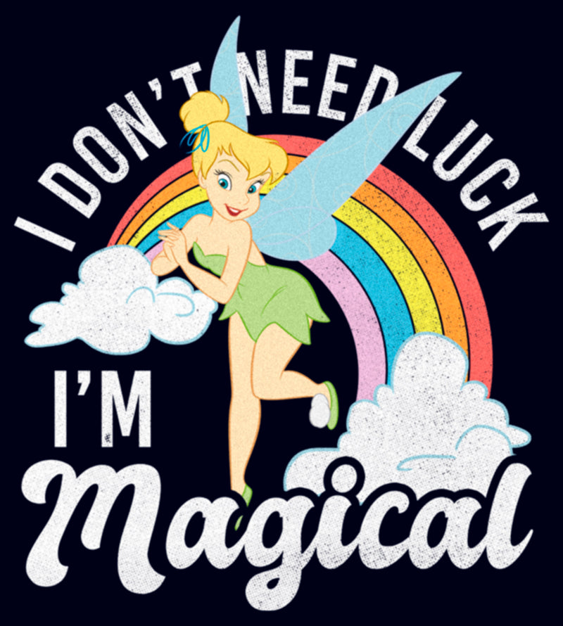 Women's Peter Pan St. Patrick's Day Tinkerbell I Don't Need Luck I'm Magical T-Shirt
