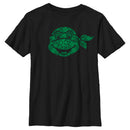 Boy's Teenage Mutant Ninja Turtles St. Patrick's Day Michelangelo Shamrock Fill T-Shirt