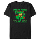 Men's Teenage Mutant Ninja Turtles St. Patrick's Day Raphael Don't Push Your Luck T-Shirt