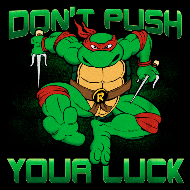 Boy's Teenage Mutant Ninja Turtles St. Patrick's Day Raphael Don't Push Your Luck T-Shirt