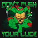 Girl's Teenage Mutant Ninja Turtles St. Patrick's Day Raphael Don't Push Your Luck T-Shirt