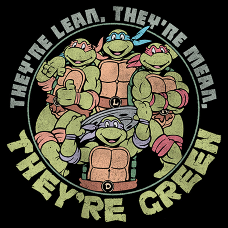 Girl's Teenage Mutant Ninja Turtles They're Lean, They're Green T-Shirt