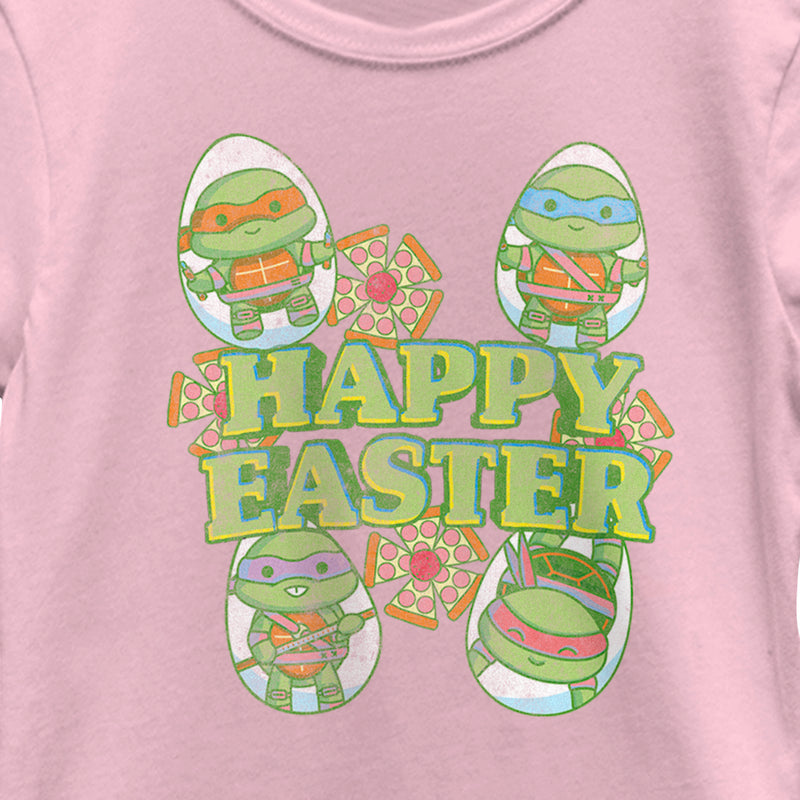 Girl's Teenage Mutant Ninja Turtles Happy Easter Cute Best Friends T-Shirt