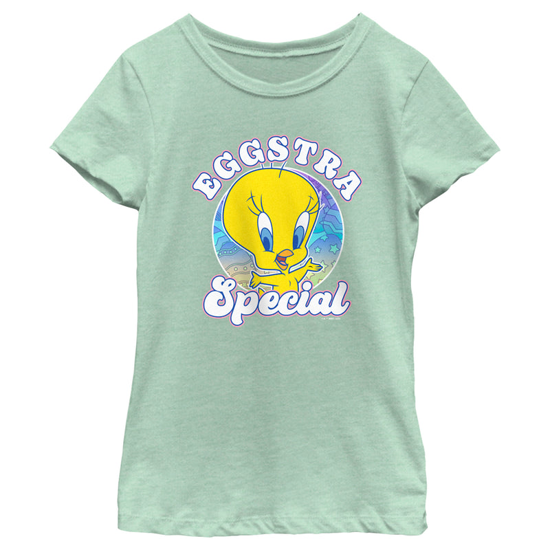Girl's Looney Tunes Easter Eggstar Special Tweety T-Shirt