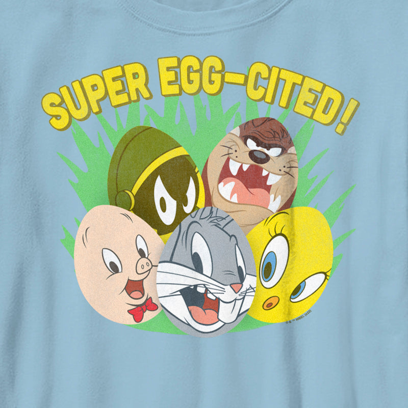 Boy's Looney Tunes Super Egg-Cited Group Portrait T-Shirt