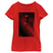 Girl's The Batman Red Shadow Poster T-Shirt