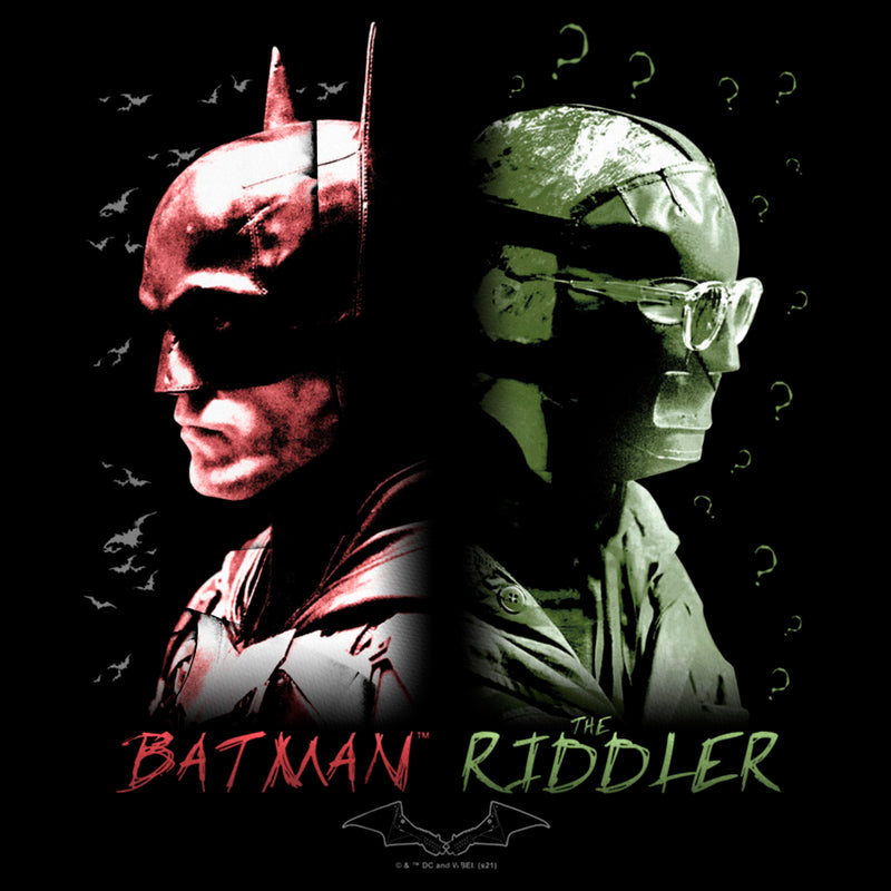 Junior's The Batman Riddler Back to Back T-Shirt
