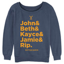Junior's Yellowstone Dutton Ranch Family Name Line Up Sweatshirt
