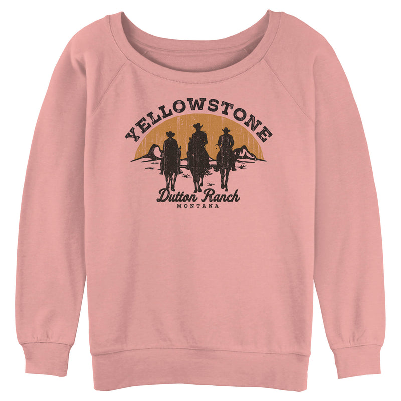 Junior's Yellowstone Riders Of Dutton Ranch Silhouette Sweatshirt