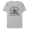 Men's Yellowstone Dutton Ranch Montana Black Outlines T-Shirt