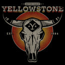 Junior's Yellowstone Sunset Dutton Ranch Cow Skull Sweatshirt