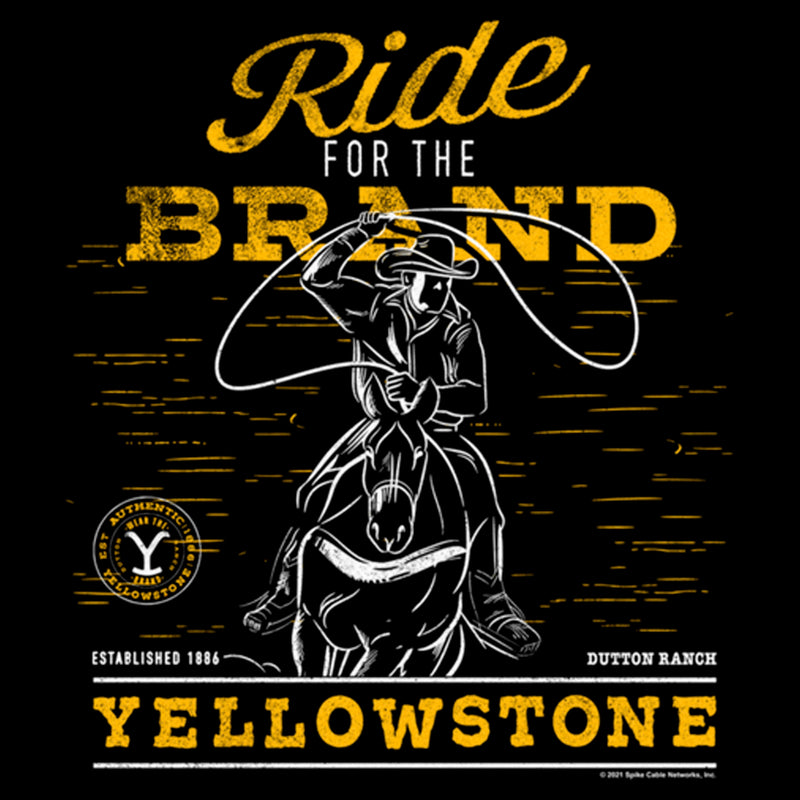 Junior's Yellowstone Dutton Ranch Cowboy Ride For The Brand Sweatshirt
