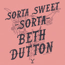 Junior's Yellowstone Sorta Sweet Sorta Beth Dutton Cow Skull Sweatshirt