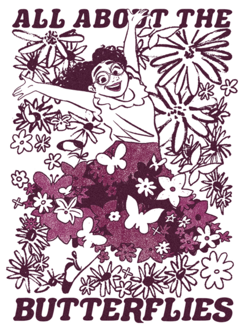 Women's Encanto Mirabel All About the Butterflies Sketch T-Shirt
