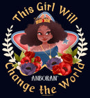 Girl's Anboran Beautiful This Girl Will Change the World T-Shirt