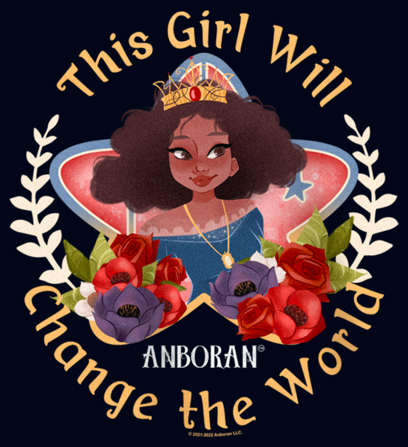 Girl's Anboran Beautiful This Girl Will Change the World T-Shirt