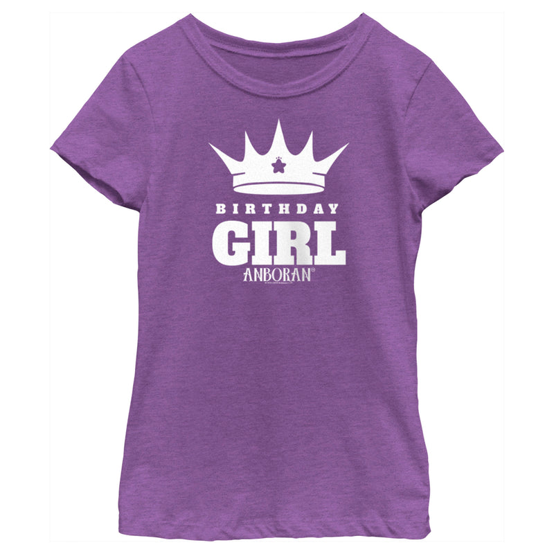 Girl's Anboran Birthday Girl Crown T-Shirt
