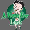 Junior's Betty Boop St. Patrick's Day Betty A Kiss for Luck T-Shirt