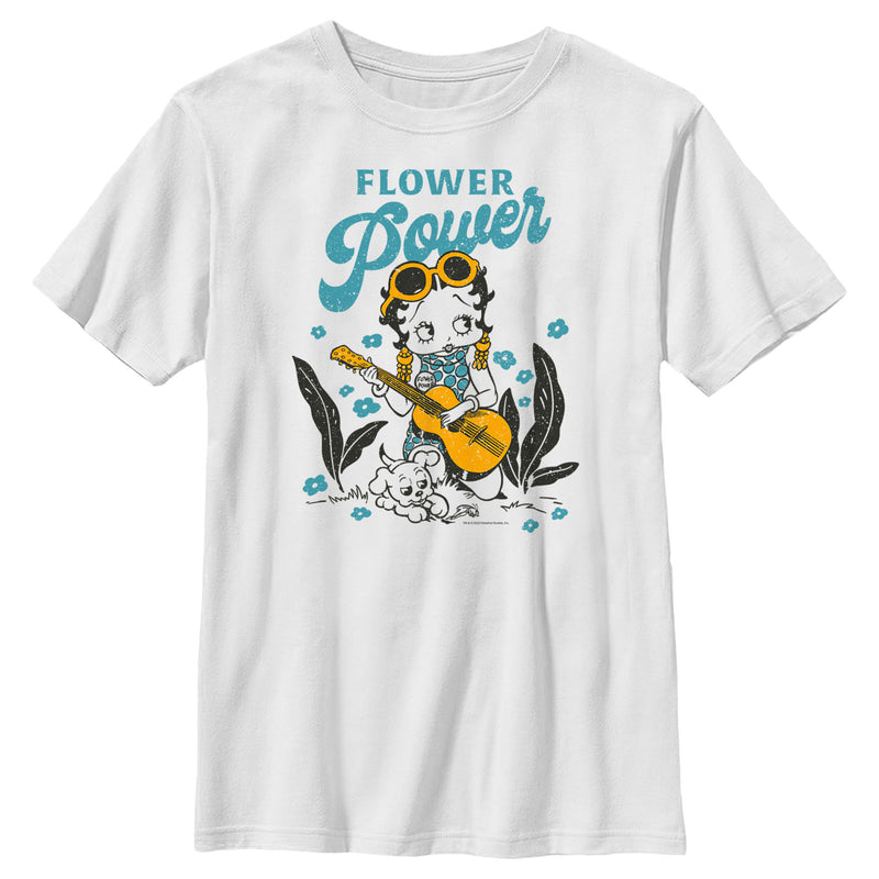 Boy's Betty Boop Flower Power T-Shirt