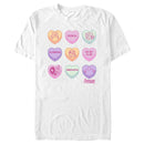 Men's Adventure Time Valentine's Day Conversation Hearts T-Shirt