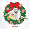 Junior's Rick and Morty Christmas Wreath T-Shirt