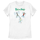 Women's Rick and Morty Christmas Snow Angels T-Shirt