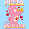 Men's Care Bears Pizza Is My Valentine Love-A-Lot Bear T-Shirt