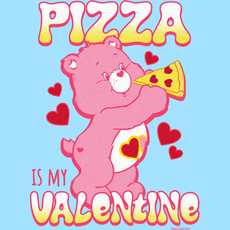 Men's Care Bears Pizza Is My Valentine Love-A-Lot Bear T-Shirt